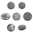 thumbnail image 1 of kusrkot 7 Pcs Broche Symbole Médiéval Châle Ovale Pull Épingle, 1 of 9