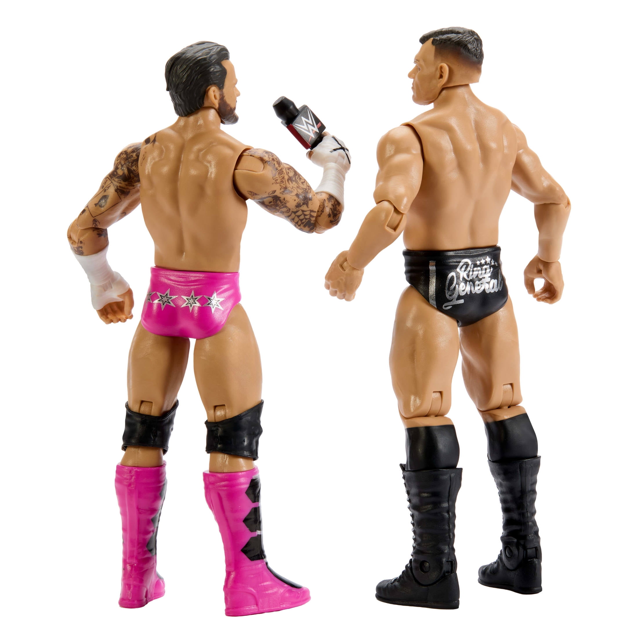 WWE Main Event Showdown CM Punk vs Gunther Action Figures Set, Series #28, 6-inch