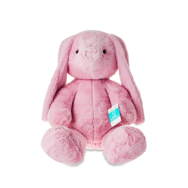Large Bunny Plush, Pink, 22