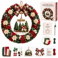 thumbnail image 7 of LKXOTTK Christmas 3D Fabric Wreath DIY Craft Kit, Poke Art with Tools, Holiday Door Decoration for Adults, 7 of 7