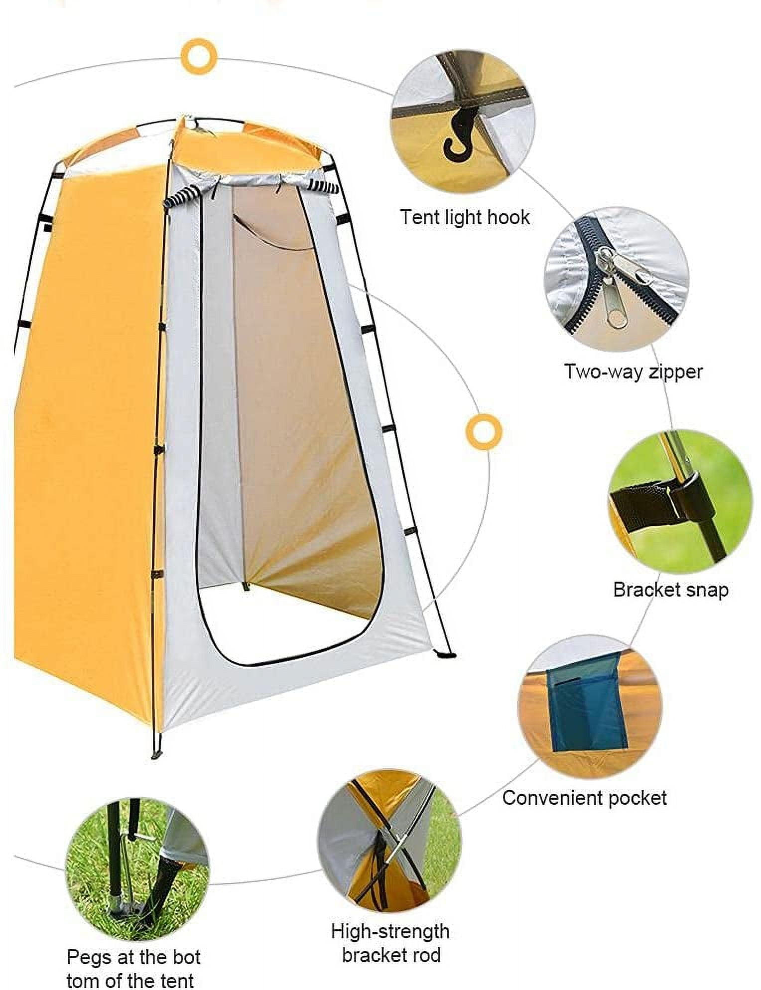 Runbaixing Portable Changing Privacy Tent with Storage Bag