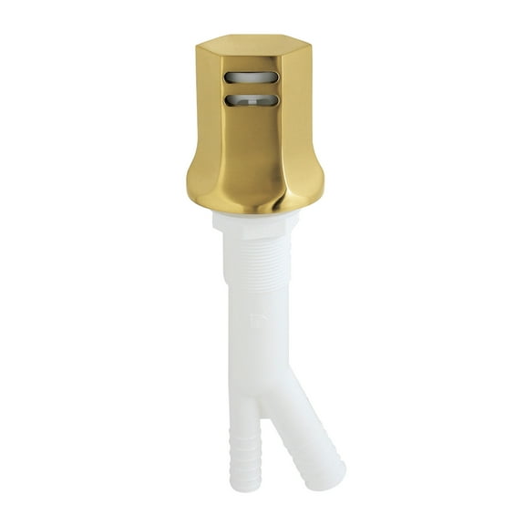 Kingston Brass KA461BB Metropolitan Dishwasher Air Gap, Brushed Brass