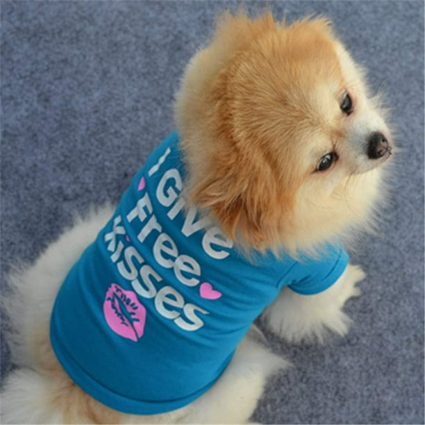 Puppy Dog T Shirt Cat Clothes Cotton Breathable Print Tee Shirts for Small Dogs Girl Chihuahua Yorkie Shih Tzu Pet Apparel Pack of 3 Size XS Chest 9.4 10.6 Fit 1 3 lbs Walmart