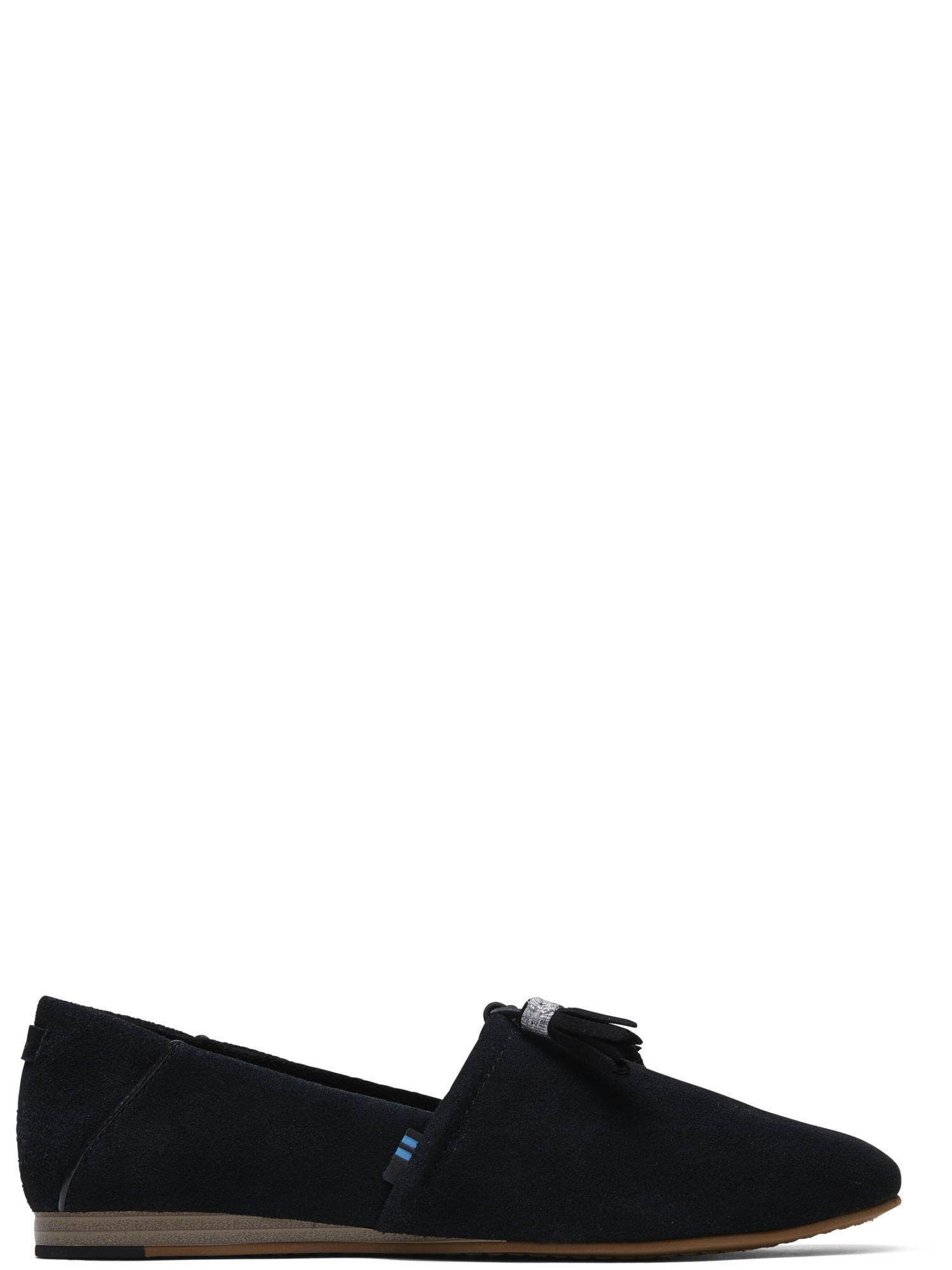 toms black suede kelli flats