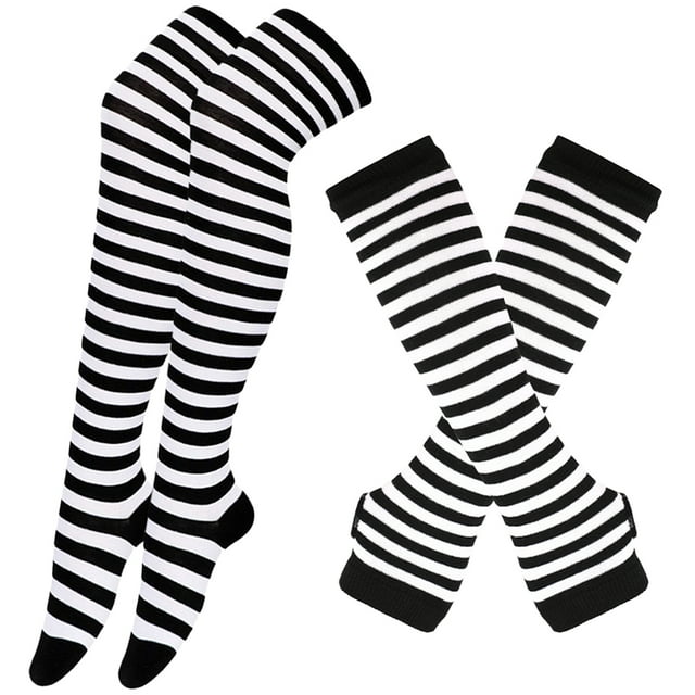 FELTECHELECTR 1 juego de calentadores de brazos de invierno, cómodos y cálidos, calcetines altos para mujer, resistentes al viento.