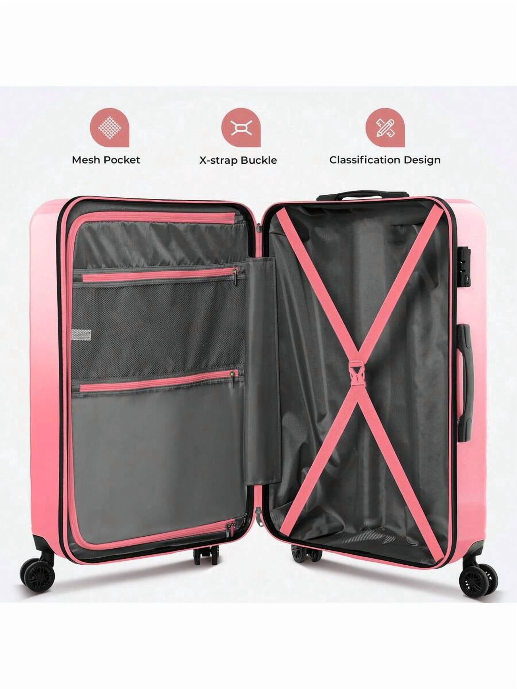 20/Inch Carry-On Suitcase With Spinner Wheels,Hard Shell Suitcases,Lightweight Rolling Luggage For Women,Equipped With 360° Spinner Wheels, TSA Lock,
