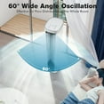 thumbnail image 2 of LDAILY Tower Fan, 60° Oscillating Fan Tower, Bladeless Cooling Fan w/ 4 Speeds, 7H Timer, Remote Control, Cooling Tower Fan for Bedroom Home Office, White, 2 of 8