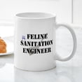 thumbnail image 3 of CafePress - Feline Sanitation Engineer Mug - 11 oz Ceramic Mug - Novelty Coffee Tea Cup, 3 of 4