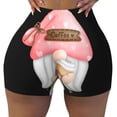 thumbnail image 2 of Fotbe Coffee Gnome (1) Shorts Sin Costuras – Shorts Deportivos de Cintura Alta para Mujer, Elásticos para Gimnasio, Yoga, Running o Ciclismo-Medium, 2 of 8