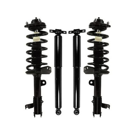 Front and Rear Strut Coil Spring and Shock Absorber Assembly Kit - 4 Piece - Compatible with 2008 - 2010 Honda Odyssey 2009