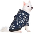 thumbnail image 5 of KLL Cherry Blossoms on Navy Background for Basic Dog Hoodie - Pet Hoodie Sweater with Leash Hole - Cute Dog Sweatshirt - Pet Clothes Hooded Sweatshirt for Dog & Cat -Small, 5 of 8