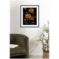 thumbnail image 2 of Kate and Laurel Framed Wall Art Print 'Moody Floral 6' by Annie Quigley, 21 x 25, Stylish Black Narrow Frame, Modern Contemporary, Flowers, Nature Art for Wall Decor, 2 of 7