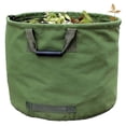 thumbnail image 1 of 125l Heavy Duty Garden Garbage Bags With Handles - Green Leaf Bag Made With Military Canvas (h45.7cm, D55.8cm), 1 of 5