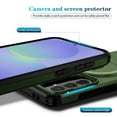 thumbnail image 3 of ELEHOLD Protective Case For Samsung Galaxy S25 FE, Shockproof Foldable Kickstand Magnetic Rugged PC+TPU  Anti-Scratch Case Cover ,Green, 3 of 10
