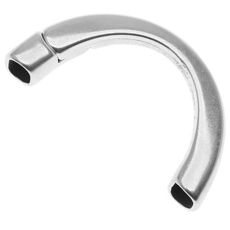 - Antiqued Silver Half Circle Magnetic Clasp/Cord Ends For Regaliz 10mm Rubber Cord