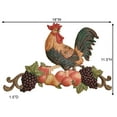 thumbnail image 3 of Tuscany Rooster Wall Plaque Multi Jewel, 3 of 5