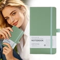 thumbnail image 1 of FENGGHAO Matcha Green B6 Ruled Notebook Hardcover Lined Journal Thick Paper Lay Flat Diary for Work Office, 1 of 9