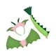 thumbnail image 2 of Juego de 3 alas de dinosaurio y cola, alas de dragón con correas elásticas para niños y niñas. Rosa, 2 of 9