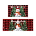thumbnail image 1 of PENGXIANG Christmas Kitchen Carpet (2 Pieces) Merry Christmas Kitchen Carpet Washable Cushion Comfortable Kitchen Carpet Set, 1 of 6