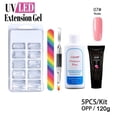 thumbnail image 4 of Poly Uv Gel Nail Builder Extension Kit LED Lamp Nail Gel Polish Set Extension Polygel Nail Kit 10 piece set, 4 of 5