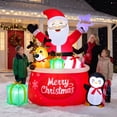 thumbnail image 5 of Ayieyill 8FT Christmas Inflatables Outdoor Decorations, Blow up Yard Decoration (Santa Claus with Big Gift Bag), 5 of 10