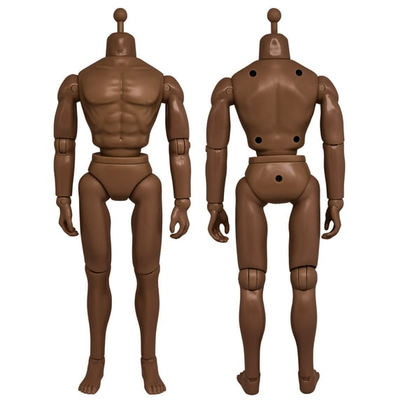 12 Inch 1/6th Scale Super Articulated Type S Male Action Figure Body [African American]