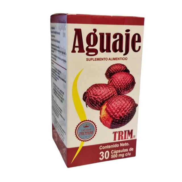 Aguaje Trim Suplemento Alimenticio Cápsulas 30 Unidades