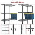 thumbnail image 2 of IZEUK 4-Tier Outdoor Metal Shelving Unit, Heavy Duty Rust-Resistant Wire Rack with Corrosion-Proof Coating for Garden Patio Balconies, 35.43"W x 17.7"D x 59"H, Grey, 2 of 8