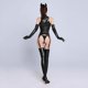 thumbnail image 5 of Body erótico de cuero Pu para mujer, lencería de peluche sin entrepierna, ropa de discoteca Wetlook, Catsuit de látex, disfraz fetiche, 5 of 5