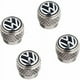 thumbnail image 1 of Volkswagen 000071215D - Tapones de válvulas con logotipo VW - Para válvulas de goma y metal, 4 piezas, 1 of 1