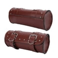 thumbnail image 4 of Bolsa de herramientas para motocicleta, cuero Artificial, suficiente espacio, almacenamiento de equipaje duradero Universal, color marrón, 4 of 12