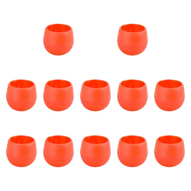 12 macetas pequeñas multiusos, sencillas y versátiles. Rojo