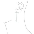 thumbnail image 3 of Bling Jewelry Womens Lightweight Long Flat Heart Chain Threader Earrings Sterling Silver U Hook, 3 of 4