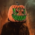 thumbnail image 6 of Pumpkin Figurine 2 Piece Spooky Double Face Jack O Lantern Set for Halloween Party Indoor and Outdoor Yard Decor, 6 of 8
