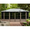 Gazebo Penguin Florence Solarium 12 Ft. x 18 Ft. in Slate-Color:Sand,Size:12 ft x 18 ft