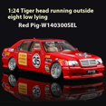 thumbnail image 3 of 1:24 Benz S W140 320SEL Modified Version Super Racing Car Alloy Metal Diecast Model Car Collecting Hobbies Ornaments silver with box, 3 of 6
