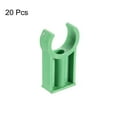 thumbnail image 3 of Unique Bargains Pinces de Serrage en PVC pour Tuyaux, Lot de 20 pour Support de Tuyau de 25 mm (1 Pieds), Vert, 3 of 5