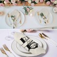 thumbnail image 2 of Letter L Cloth Napkins, Monogram Words Washable and Reusable Dinner Napkins Set of 8, Table Napkin for Kitchen Party Birthday Wedding Hotel Housewarming 20"x20", 2 of 8