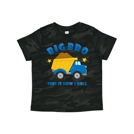 

Inktastic Dump Truck Big Bro Gift Toddler Boy Girl T-Shirt