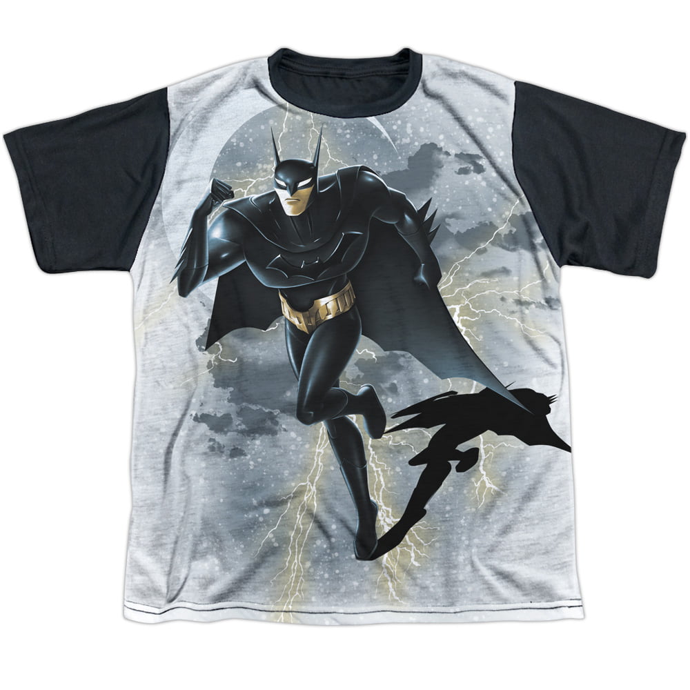 Batman in Shadow Officially Licensed Sublimation Youth T Shirt White 