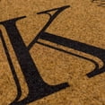 thumbnail image 4 of Mohawk Home Laurel Monogram K Low Pile Printed Faux Coir All Weather Eco Friendly Indoor/Outdoor Doormat, Natural, 1' 6" X 2' 6", 4 of 5