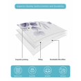 thumbnail image 5 of Quilts King Size, Purple Eucalyptus Soft Comforter Bedding Set for Bed, Spring Summer Farmhouse Leaves Watercolor Lightweight Quilted Bedspread with Pillow Cover(2 Pieces) for All Season, 96x106 Inch, 5 of 6