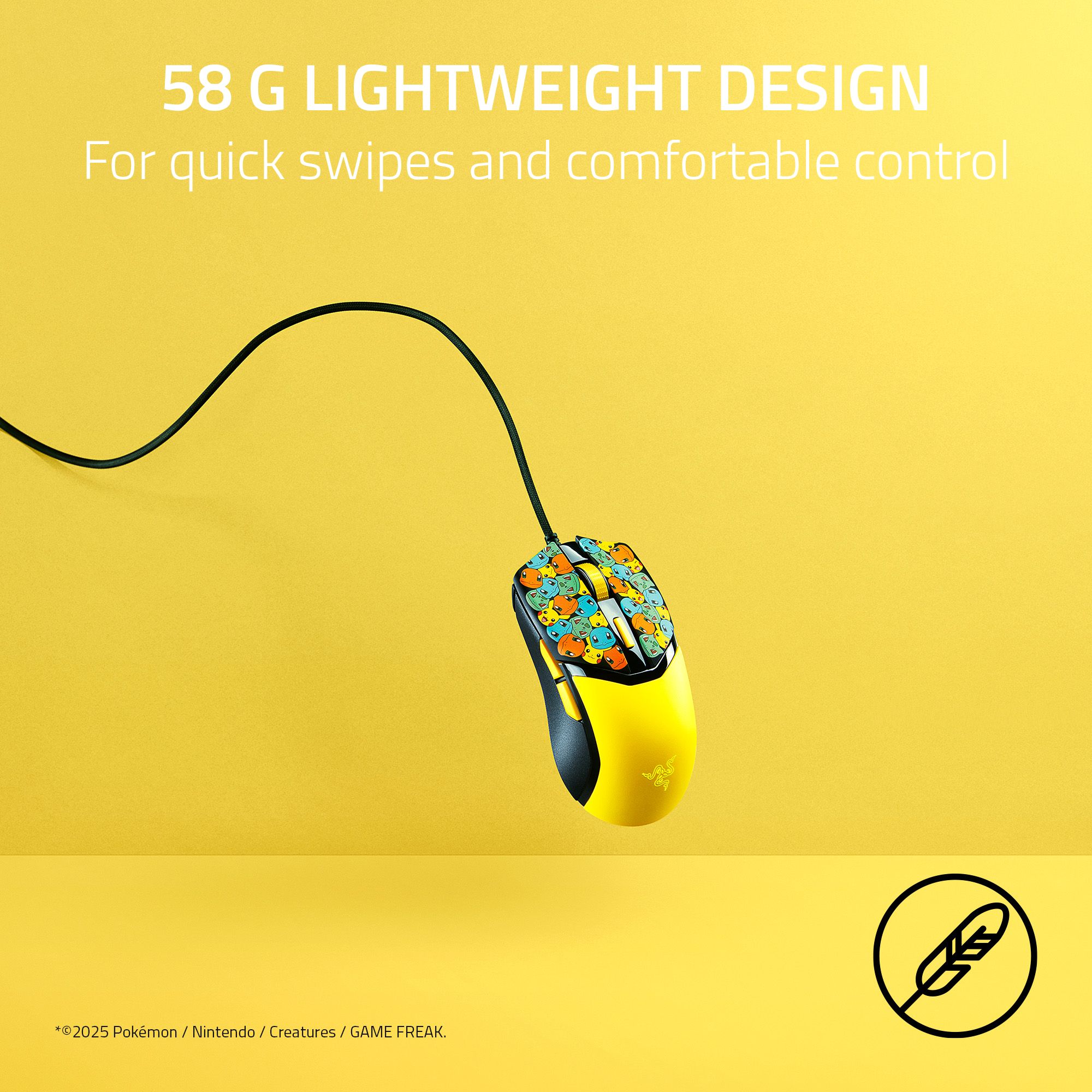 Razer Cobra Lightweight Wired Gaming Mouse, Pokémon Kanto Edition photo 2