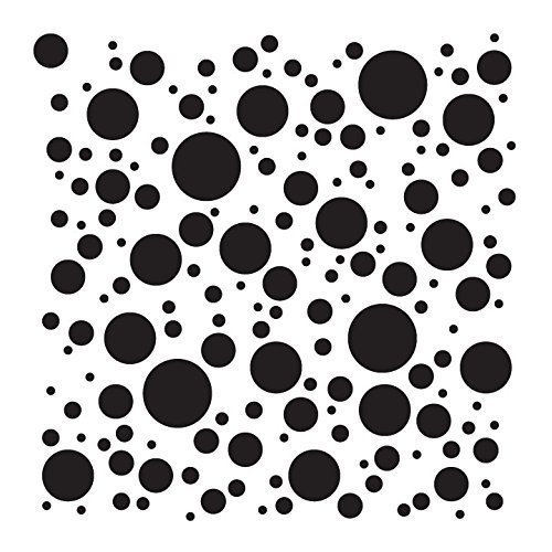 dots stencil by studior12 random pattern art mini 4 x 4 inch reusable mylar template painting chalk mixed media use for wall art diy home decor stcl723 walmart com