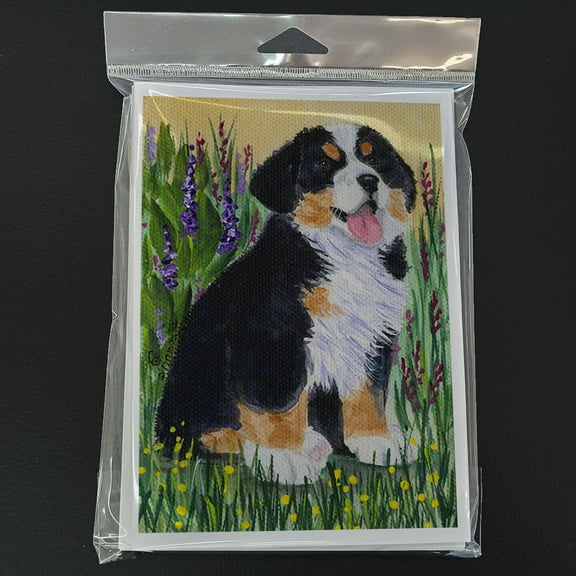 Bernese Mountain Dog Greeting Cards and Envelopes Pack of 8