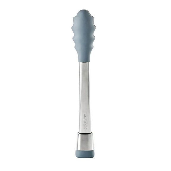 Mastrad Kitchen Tongs, Stand Up Design Silicone & Metal Grey 11 Long"