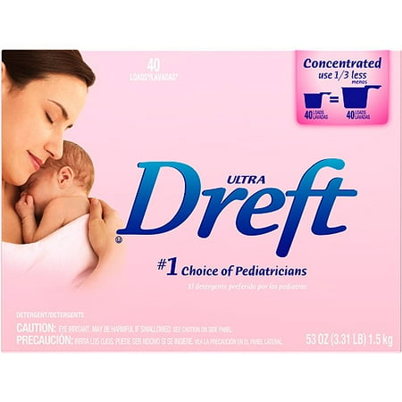 Dreft Ultra Laundry Detergent, 53 oz