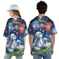 thumbnail image 5 of Happy New Year Maltese Family Cheer Winter Midnight Firework All Over Print 3D Baseball Shirt Maltese Dog Lover Gifts Idea Softball Sport - 02025, 5 of 6