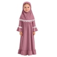 thumbnail image 2 of MEZZALL Elegant Prayer Abaya Dress And Hijab For Girls Worship Outfit Children Versatile Outfit Sets Casual Everyday Basics, 2 of 5