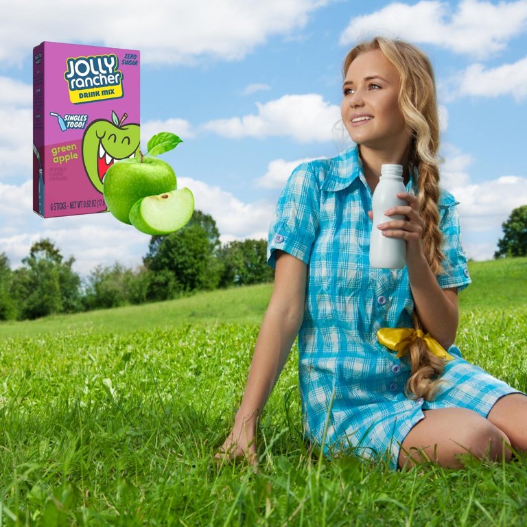 NS Jolly Rancher Green Apple Singles to Go Water Drink Mix - 12